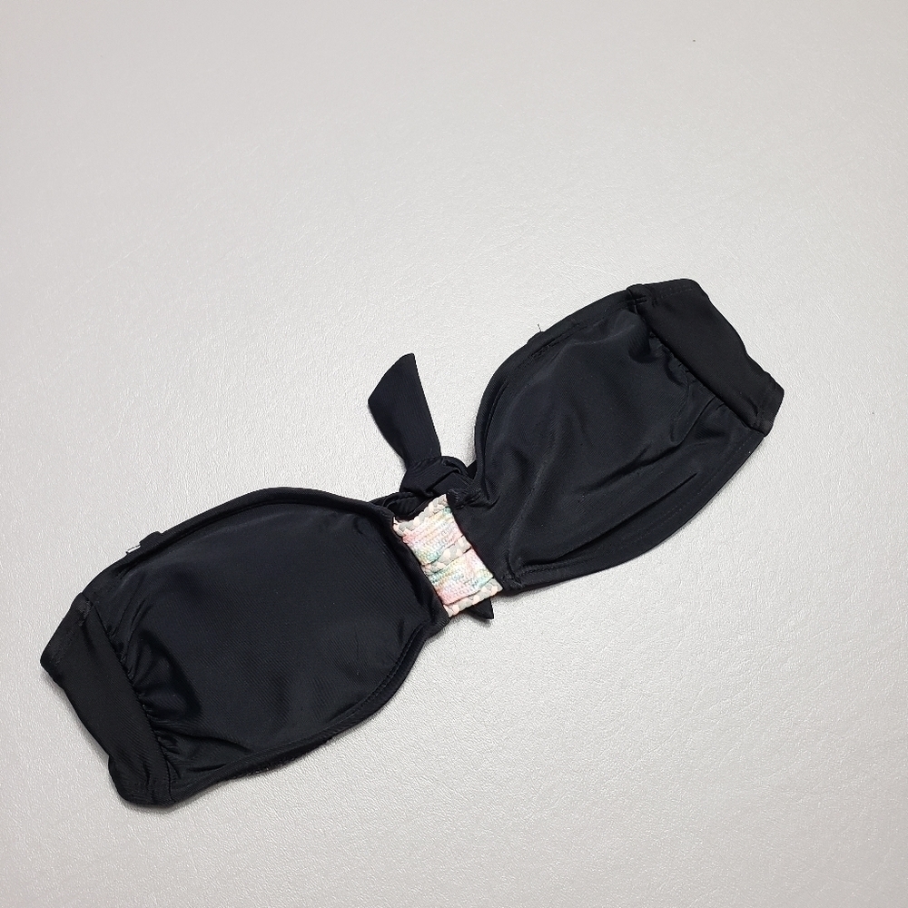 Xhilaration black strapless bikini top